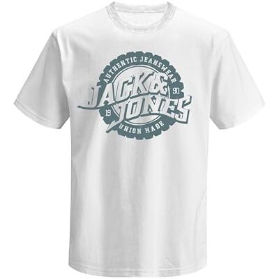 JACK & JONES Jprblubaron Ss Tee FST, Vit, M JACK & JONES Jprblubaron Ss Tee FST, Vit, M