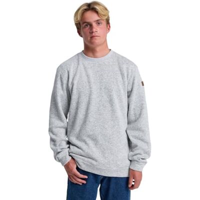 Quiksilver Keller Crew fleecetröja grå S Quiksilver Keller Crew fleecetröja grå S