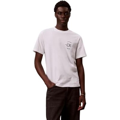 Calvin herr 20S april grafisk säsongsbetonade Fashi LV04RE825G grafiska t-shirts, vit, S Calvin herr 20S april grafisk säsongsbetonade Fashi LV04RE825G grafiska t-shirts, vit, S