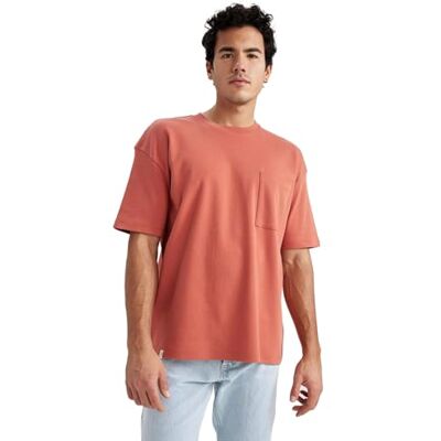 DeFacto T-shirt för män, apelsin, XS DeFacto T-shirt för män, apelsin, XS