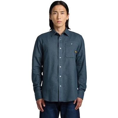 G-STAR RAW G-STAR herrskjorta, Flerfärgad (Dk Sea Blue Bt D23553-d742-g772), L G-STAR RAW G-STAR herrskjorta, Flerfärgad (Dk Sea Blue Bt D23553-d742-g772), L