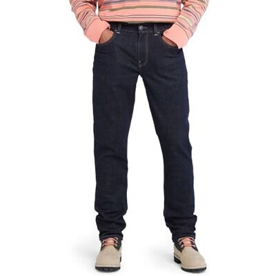 Timberland Kärna Indigo Denim Färg Rinse Storlek 33 32 för Män, Rinse, 33W / 32L Timberland Kärna Indigo Denim Färg Rinse Storlek 33 32 för Män, Rinse, 33W / 32L