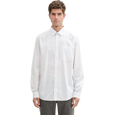 TOM TAILOR herrskjorta, 20000 – vit, XL TOM TAILOR herrskjorta, 20000 – vit, XL