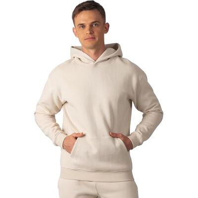 Carlheim Men's Hoodie Hudson Lounge, Beige, Small Carlheim Men's Hoodie Hudson Lounge, Beige, Small