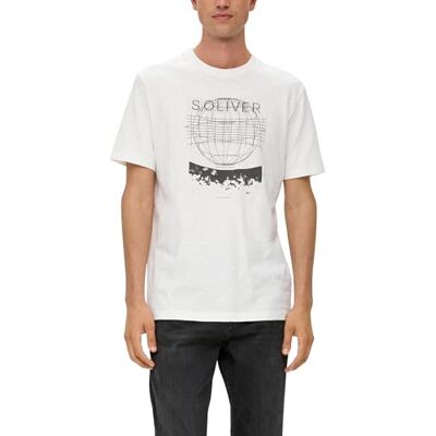 s.Oliver Sales GmbH & Co. KG/ T-shirt för män, kortärmad t-shirt, kortärmad, Vit, S s.Oliver Sales GmbH & Co. KG/ T-shirt för män, kortärmad t-shirt, kortärmad, Vit, S