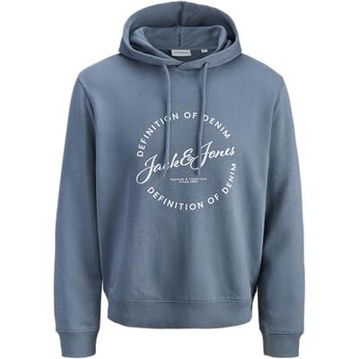 JACK & JONES Jjgrayson Sweat Hood Pls – plus storlek, Blå Mirage, 6XL JACK & JONES Jjgrayson Sweat Hood Pls – plus storlek, Blå Mirage, 6XL