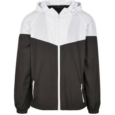Build Your Brand Herrjacka, 2-Tone Tech Windrunner, Basic Män Windbreaker finns i många färger, storlekar XS – 5XL, svart/vit, 4XL Build Your Brand Herrjacka, 2-Tone Tech Windrunner, Basic Män Windbreaker finns i många färger, storlekar XS – 5XL, svart/vit, 4XL