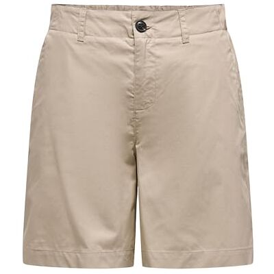 ONLY Onlzora Mw Bermuda Shorts PNT, Oxford brun, M ONLY Onlzora Mw Bermuda Shorts PNT, Oxford brun, M