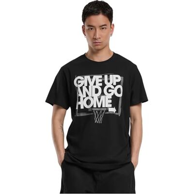 herr Give Up and Go Home Tee L svart, svart, L herr Give Up and Go Home Tee L svart, svart, L