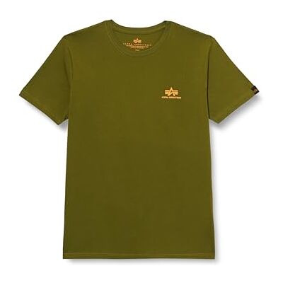 Alpha Industries Basic T Small Logo T-Shirt För Män Moss Green Alpha Industries Basic T Small Logo T-Shirt För Män Moss Green