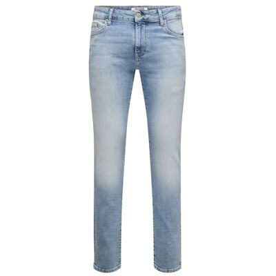 Only & Sons Onsloom Slim LBB 1410 Fg DNM Noos, Ljusblå blekt denim, 36W / 34L Only & Sons Onsloom Slim LBB 1410 Fg DNM Noos, Ljusblå blekt denim, 36W / 34L