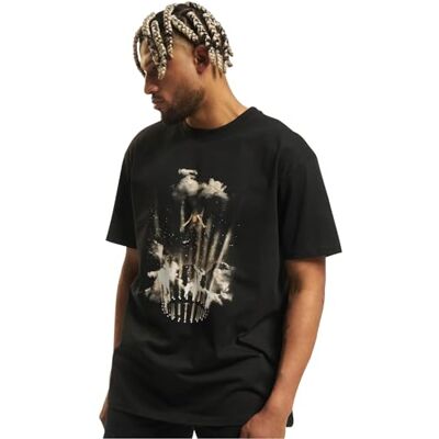 Tee Upscale herr-t-shirt, flashing Lights oversize te, tryck t-shirt för män, grafisk t-shirt, streetwear, svart, 3XL Tee Upscale herr-t-shirt, flashing Lights oversize te, tryck t-shirt för män, grafisk t-shirt, streetwear, svart, 3XL
