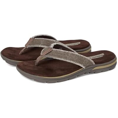 Skechers Supreme Bosnia Herrsandal med ledig passform, Choklad, 7 Skechers Supreme Bosnia Herrsandal med ledig passform, Choklad, 7