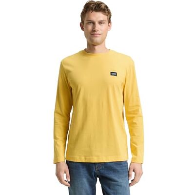 TOM TAILOR Långärmad T-shirt för män, 38889 – klassisk gul, XL TOM TAILOR Långärmad T-shirt för män, 38889 – klassisk gul, XL
