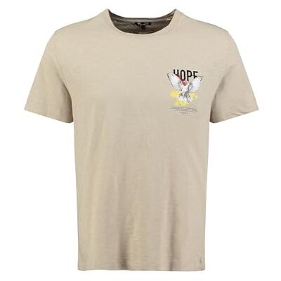 KEY LARGO KEYLARGO Herr T-shirt MT KLHOPE rund lös, Beige (1004), M KEY LARGO KEYLARGO Herr T-shirt MT KLHOPE rund lös, Beige (1004), M
