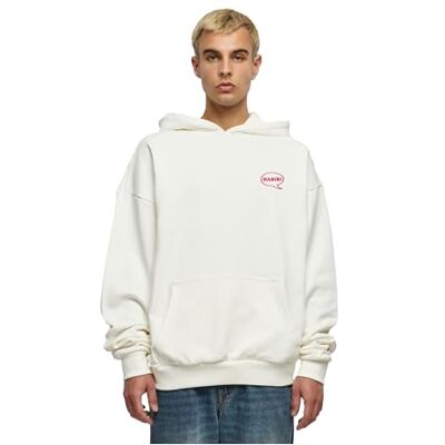 MERCHCODE Huvtröja för män MR Kebab Ultra Heavy Hoody, överdimensionerad passform, bomull 100%, M, Ready for Dye, M MERCHCODE Huvtröja för män MR Kebab Ultra Heavy Hoody, överdimensionerad passform, bomull 100%, M, Ready for Dye, M