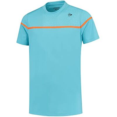 Dunlop Mäns Game Tee 2 Tennis Shirt, Aqua Blå, S, Aqua blå, S Dunlop Mäns Game Tee 2 Tennis Shirt, Aqua Blå, S, Aqua blå, S