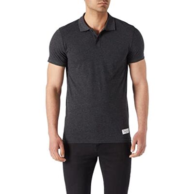 Koton herr basic polo neck T-shirt, Svart (999), XL Koton herr basic polo neck T-shirt, Svart (999), XL
