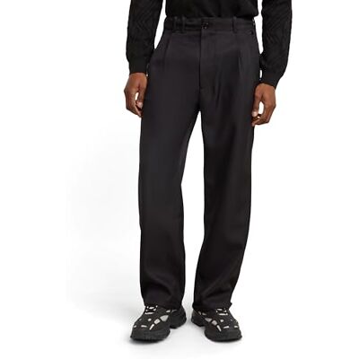 G-STAR RAW Pleated Chino Relaxed Byxor, Svart (Dk Black D25236-d410-6484), 28W x 30L Män, Svart (Dk Black D25236-d410-6484), 28W / 30L G-STAR RAW Pleated Chino Relaxed Byxor, Svart (Dk Black D25236-d410-6484), 28W x 30L Män, Svart (Dk Black D25236-d410-6484), 28W / 30L