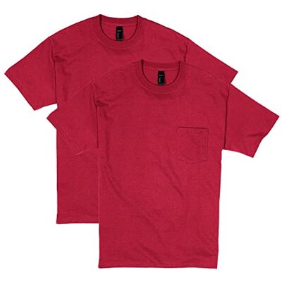 Hanes T-shirt för män (förpackning med 2), Deep Red (2 Pack), S Hanes T-shirt för män (förpackning med 2), Deep Red (2 Pack), S