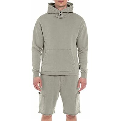 Replay Huvtröja för män, 104 mud, 3XL Replay Huvtröja för män, 104 mud, 3XL