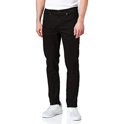 7 For All Mankind Herr Slimmy Tapered Luxe Performance Eco Rinse Black Jeans, svart, 29W x 30L 7 For All Mankind Herr Slimmy Tapered Luxe Performance Eco Rinse Black Jeans, svart, 29W x 30L