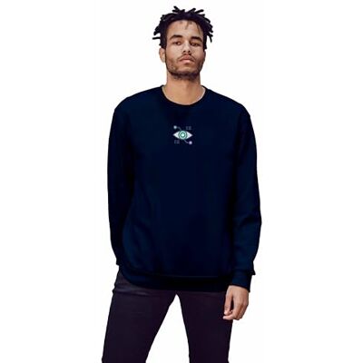 Green Fish Sweatshirt herr, Blå, L Green Fish Sweatshirt herr, Blå, L
