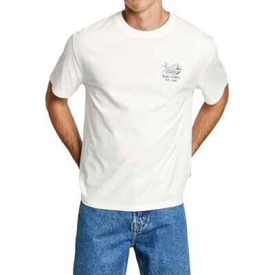 Pepe Jeans herr Suan T-shirt, t-shirt, vit, L, Vit (benvit), L Pepe Jeans herr Suan T-shirt, t-shirt, vit, L, Vit (benvit), L