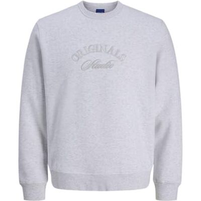 JACK & JONES Jorbleecker branding Sweat Crew Bf, Ljus vit, S JACK & JONES Jorbleecker branding Sweat Crew Bf, Ljus vit, S