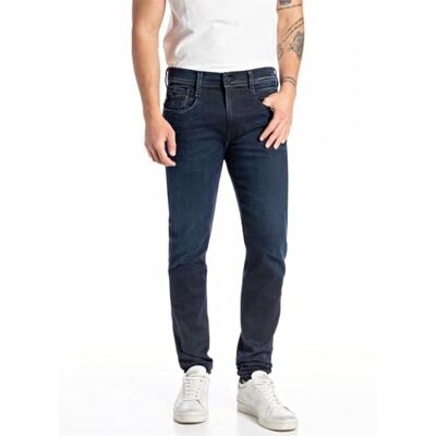 Replay Anbass Forever Blue Jeans för män, 007 mörkblå, 30W x 36L Replay Anbass Forever Blue Jeans för män, 007 mörkblå, 30W x 36L