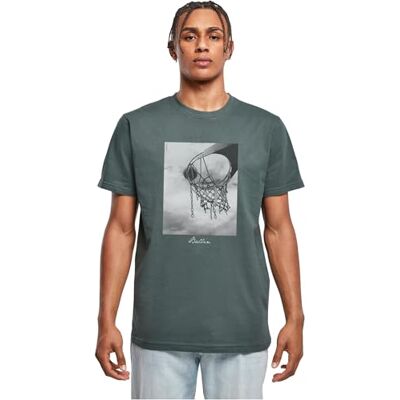 Tee T-shirt för män, Ballin 2.0 te, T-shirt med fototryck för män, normal passform, streetwear, Flaskgrön, XS Tee T-shirt för män, Ballin 2.0 te, T-shirt med fototryck för män, normal passform, streetwear, Flaskgrön, XS