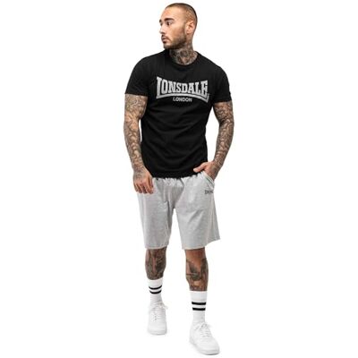 Lonsdale Herr T-shirt & shorts set normal passform MOY, Svart/Marl Grey, M, 117193, Svart/Marl Grey, M Lonsdale Herr T-shirt & shorts set normal passform MOY, Svart/Marl Grey, M, 117193, Svart/Marl Grey, M