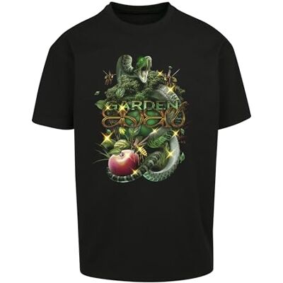 Tee Herr Garden of Eden Oversize t-shirt, svart, S Tee Herr Garden of Eden Oversize t-shirt, svart, S