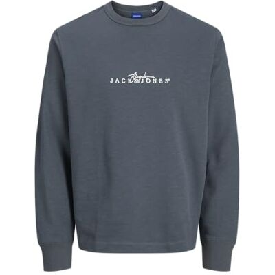 JACK & JONES Jorvarenna Sweat rak Crew, Stormigt väder, S JACK & JONES Jorvarenna Sweat rak Crew, Stormigt väder, S