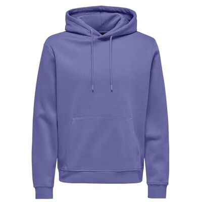 Only & Sons Onsconnor Reg Sweat Hoodie Noos huvtröja, Dusted Peri, L Only & Sons Onsconnor Reg Sweat Hoodie Noos huvtröja, Dusted Peri, L