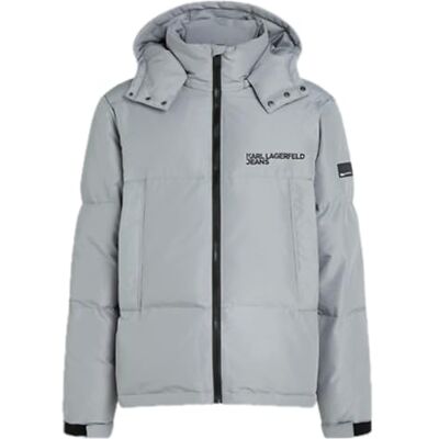 KARL LAGERFELD JEANS , Herr, Puffer, Regular Fit, Grå, M KARL LAGERFELD JEANS , Herr, Puffer, Regular Fit, Grå, M