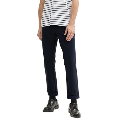TOM TAILOR herr slim fit chinos byxor med stretch, 10668 – himmelskaptensblå, 36W / 36L TOM TAILOR herr slim fit chinos byxor med stretch, 10668 – himmelskaptensblå, 36W / 36L