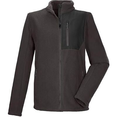 Killtec Sherpa fleecejacka för män med ståkrage KOW 105 MN FLC JCKT, ebenholts, M, 43455-000 Killtec Sherpa fleecejacka för män med ståkrage KOW 105 MN FLC JCKT, ebenholts, M, 43455-000