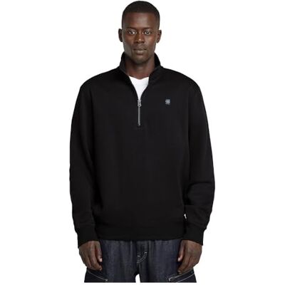 G-STAR RAW Premium Core Half Zip R Sw Ls Sweatshirt, Svart (Dk Black D26459-c235-6484), M G-STAR RAW Premium Core Half Zip R Sw Ls Sweatshirt, Svart (Dk Black D26459-c235-6484), M