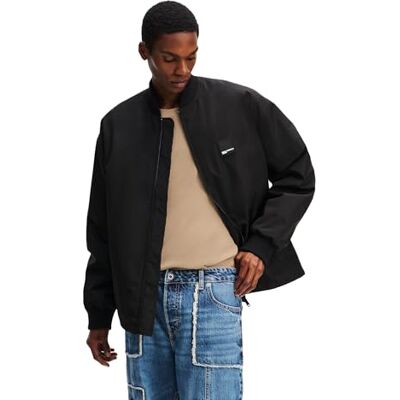 KARL LAGERFELD JEANS , Herr, Bomber, Regular Fit, Svart, XL KARL LAGERFELD JEANS , Herr, Bomber, Regular Fit, Svart, XL