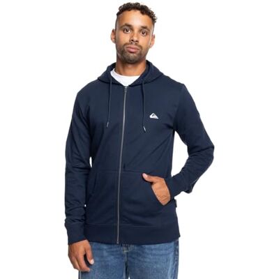 Quiksilver Basic Hood Zip Young Män Fleece med dragkedja blå XS Quiksilver Basic Hood Zip Young Män Fleece med dragkedja blå XS