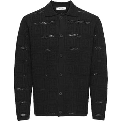 Only & Sons Tröja Knit Onsbart Life RLX 5 LS-Stickad T-shirt, Svart, XS Herr, Svart, XS Only & Sons Tröja Knit Onsbart Life RLX 5 LS-Stickad T-shirt, Svart, XS Herr, Svart, XS