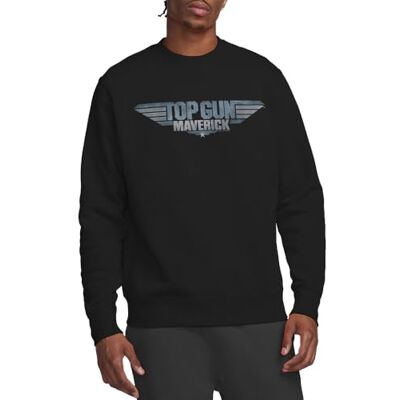 Top Gun: Maverick Topppistol: Maverick Maverick Logo Crew Sweatshirt, Svart, XX-Large, Svart, XXL Top Gun: Maverick Topppistol: Maverick Maverick Logo Crew Sweatshirt, Svart, XX-Large, Svart, XXL