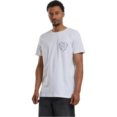 Herr Burning Hearts Tee White M T-shirt, M Herr Burning Hearts Tee White M T-shirt, M