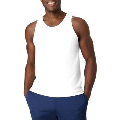 Hanes herr linne/Cami-skjorta, Vitt, XXL Hanes herr linne/Cami-skjorta, Vitt, XXL