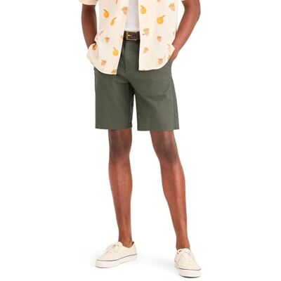 Dockers Smart Supreme Flex moderna chinoshorts för män, teblad, 28 Slim Dockers Smart Supreme Flex moderna chinoshorts för män, teblad, 28 Slim
