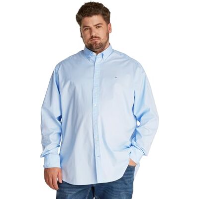 Tommy Hilfiger herr BT-FLEX POPLIN SOLID RF SHIRT-B MW0MW39900 S/S skjorta, blå, XXL, Blå (söt blå), XXL Tommy Hilfiger herr BT-FLEX POPLIN SOLID RF SHIRT-B MW0MW39900 S/S skjorta, blå, XXL, Blå (söt blå), XXL