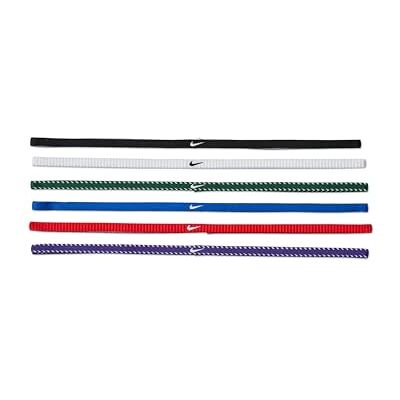 NIKE Flex Classic Slim 6PK Pannband för man, Game Royal/University Red/White, One Size NIKE Flex Classic Slim 6PK Pannband för man, Game Royal/University Red/White, One Size