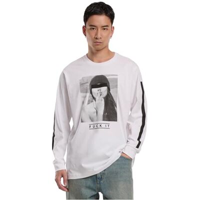 Tee Herr Fuck It långärmad t-shirt, Vit, S Tee Herr Fuck It långärmad t-shirt, Vit, S