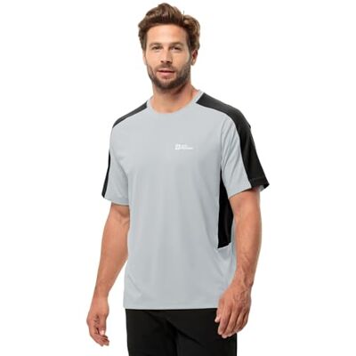 Jack Wolfskin Narrows T M T-shirt, cool grå, s herr, Färsk grå, S Jack Wolfskin Narrows T M T-shirt, cool grå, s herr, Färsk grå, S